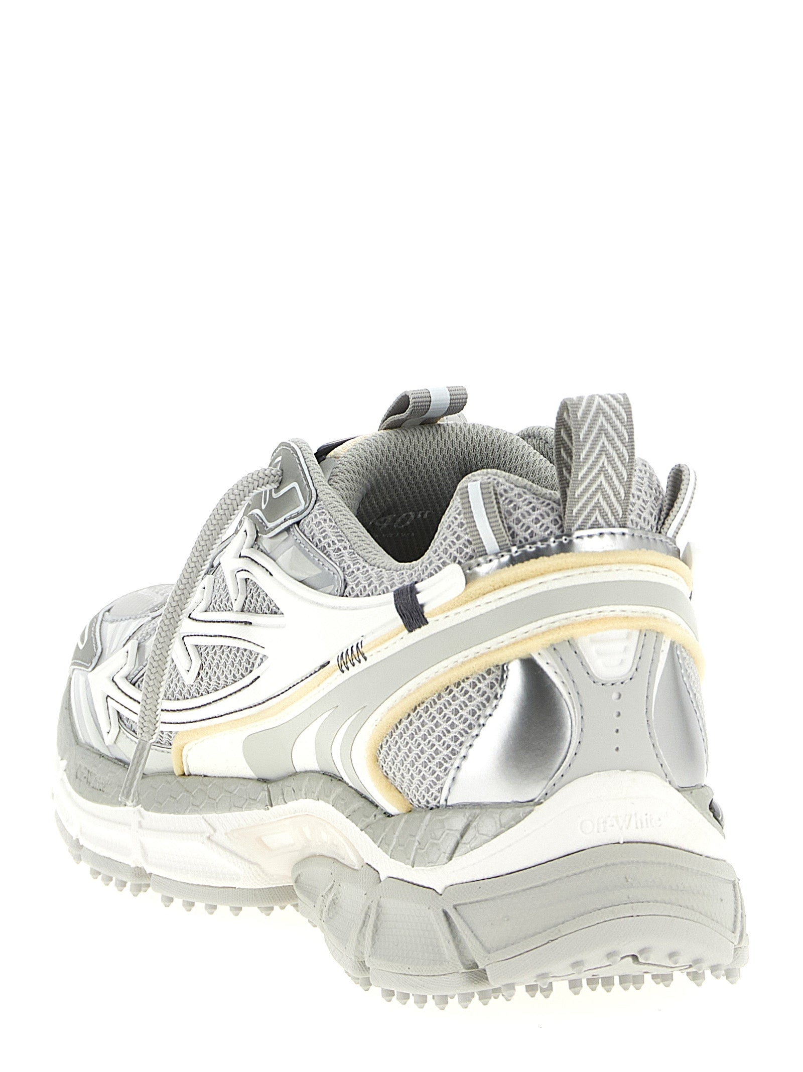 Be Right Back Silver Polyester Athletic Sneakers