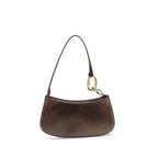 Brown Calf Leather Ollie Shoulder Bag