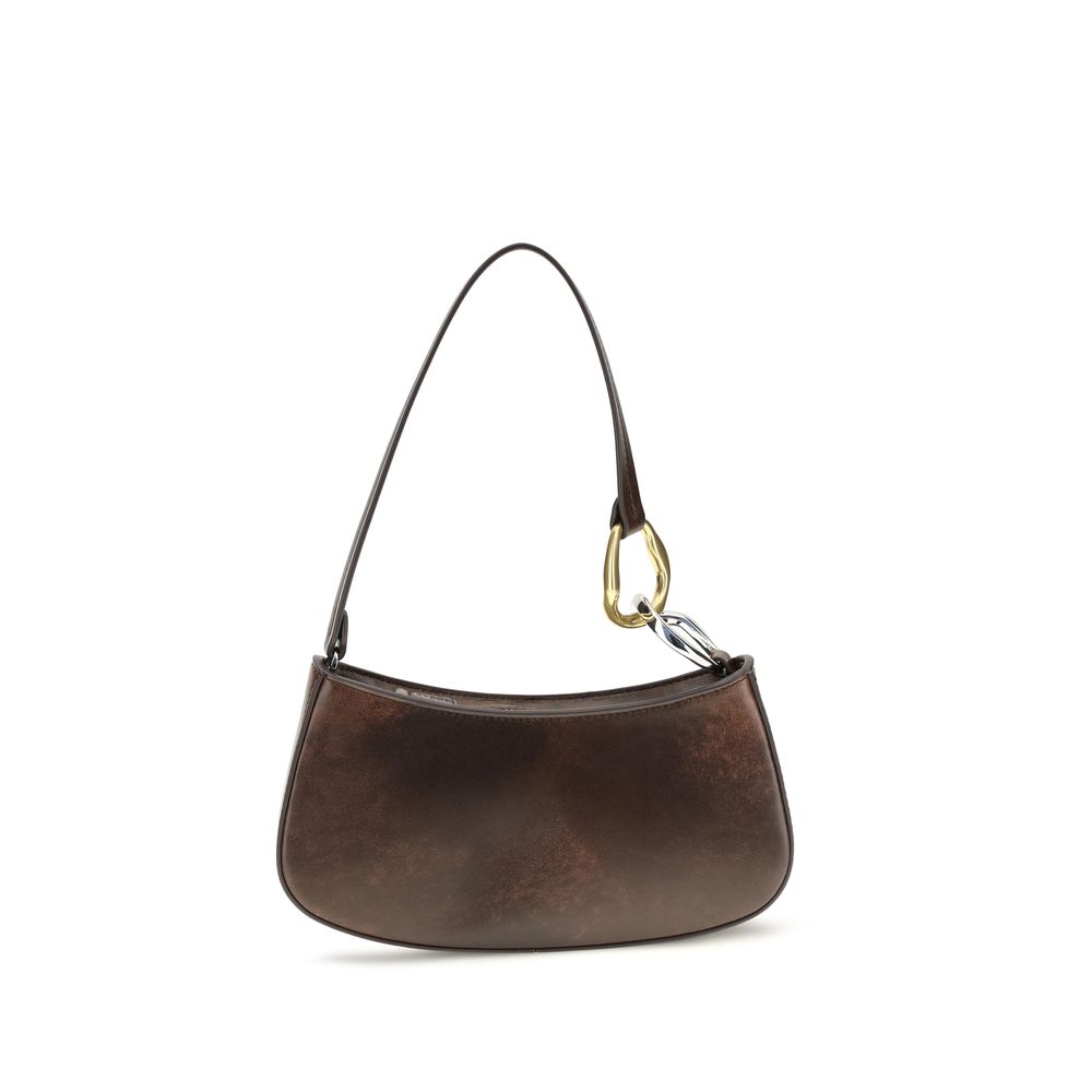 Brown Calf Leather Ollie Shoulder Bag