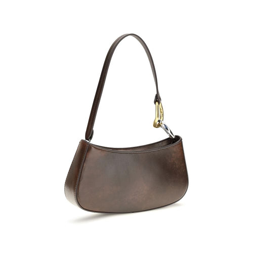 Brown Calf Leather Ollie Shoulder Bag