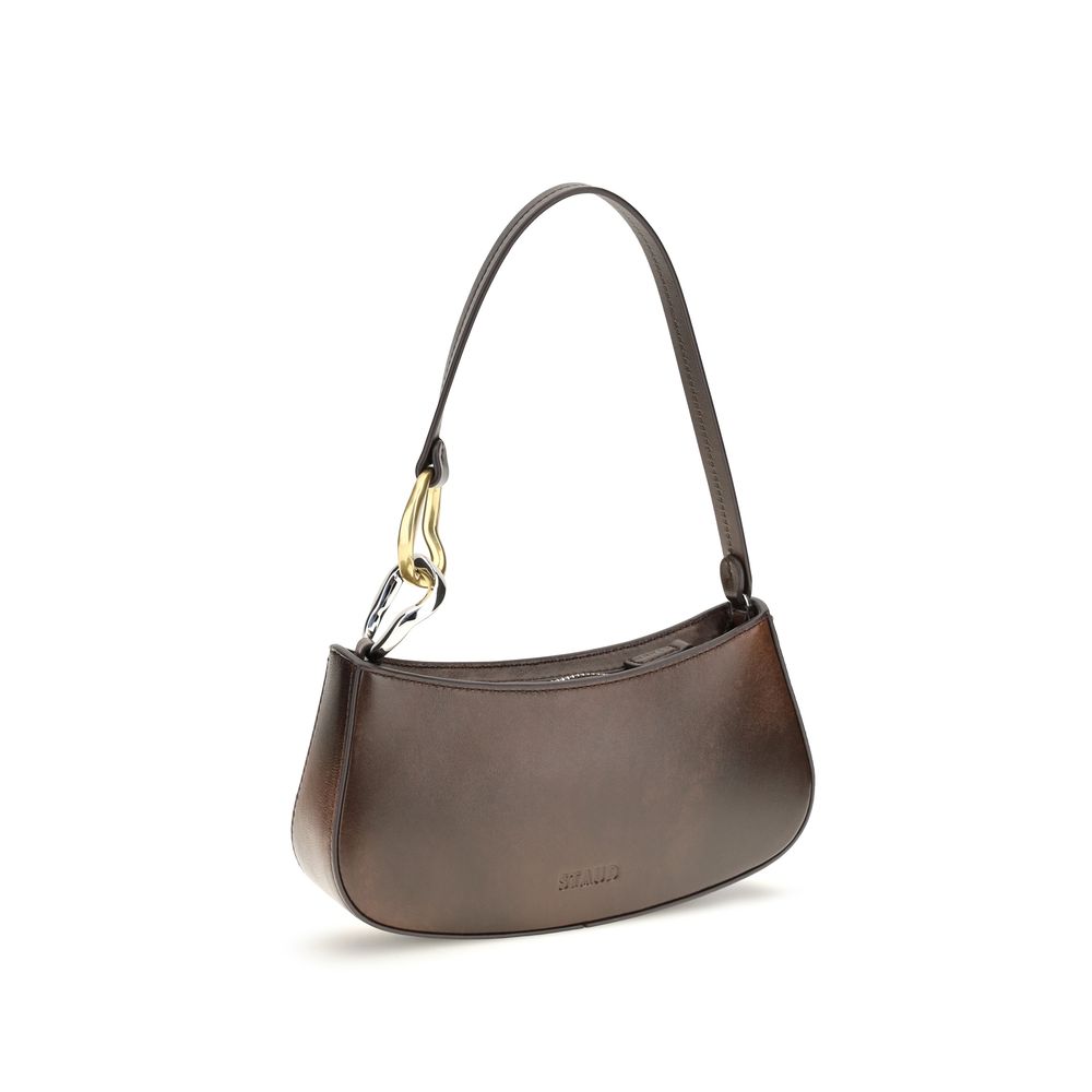 Brown Calf Leather Ollie Shoulder Bag