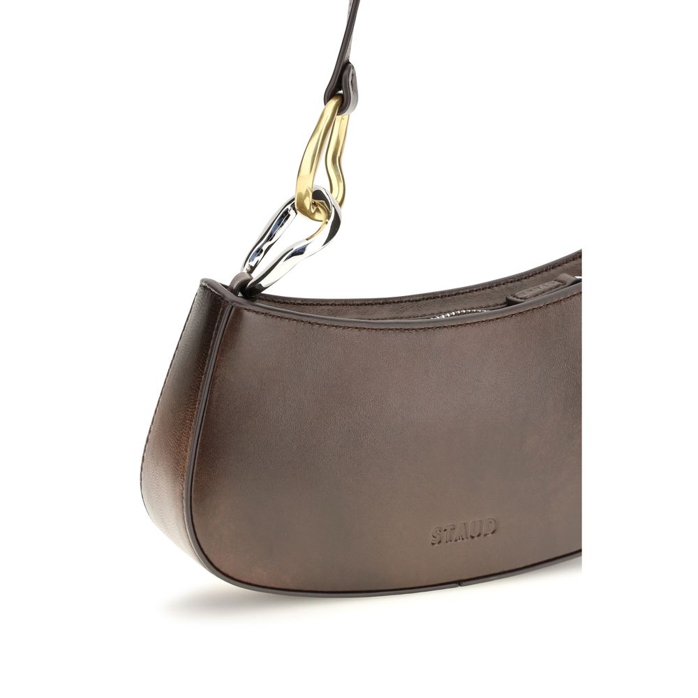 Brown Calf Leather Ollie Shoulder Bag