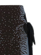 Multicolor Silk Georgette Midi Skirt