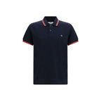 Cotton Polo Shirt with Orb Embroidery