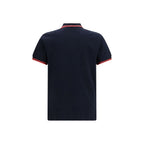Cotton Polo Shirt with Orb Embroidery