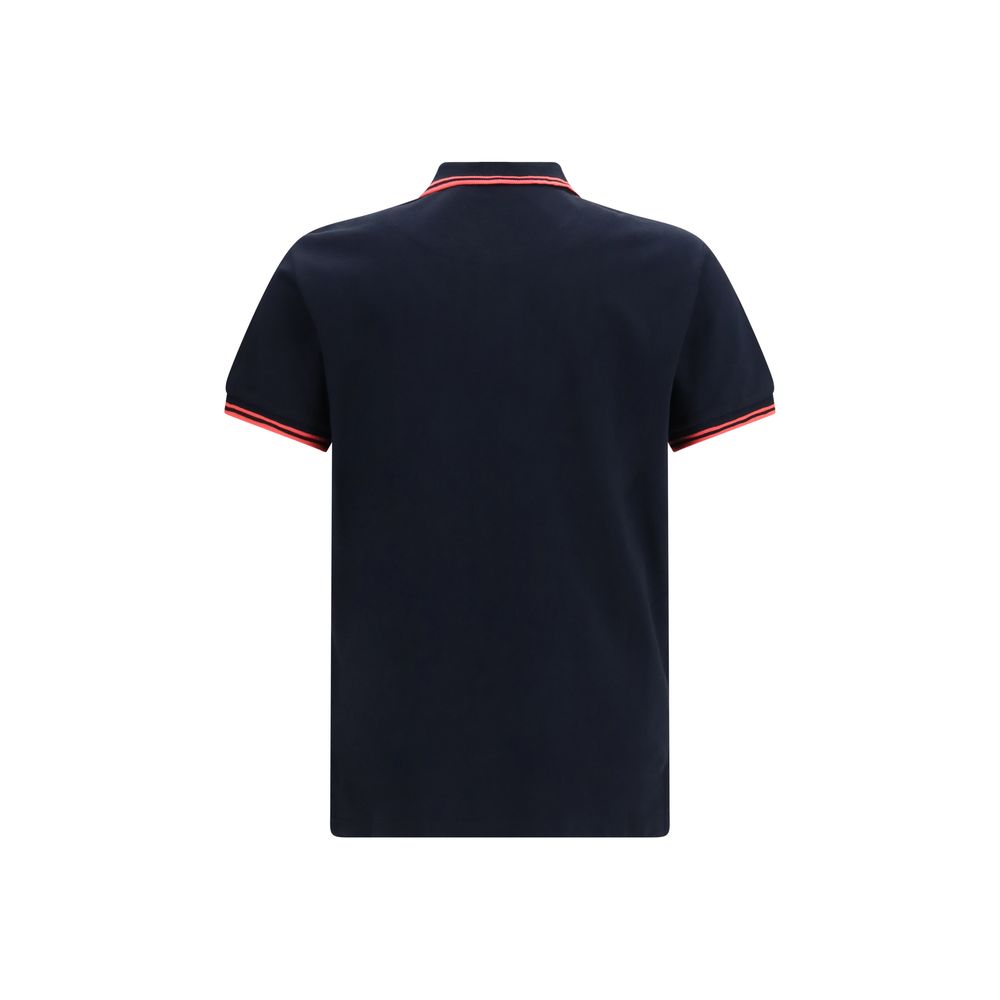 Cotton Polo Shirt with Orb Embroidery