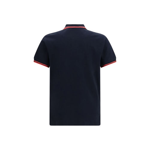 Cotton Polo Shirt with Orb Embroidery