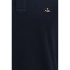 Cotton Polo Shirt with Orb Embroidery