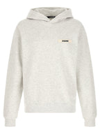 Mélange Gray Cotton Hoodie