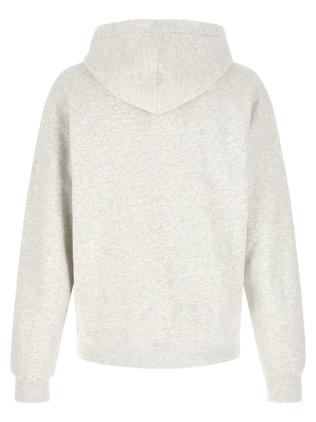 Mélange Gray Cotton Hoodie