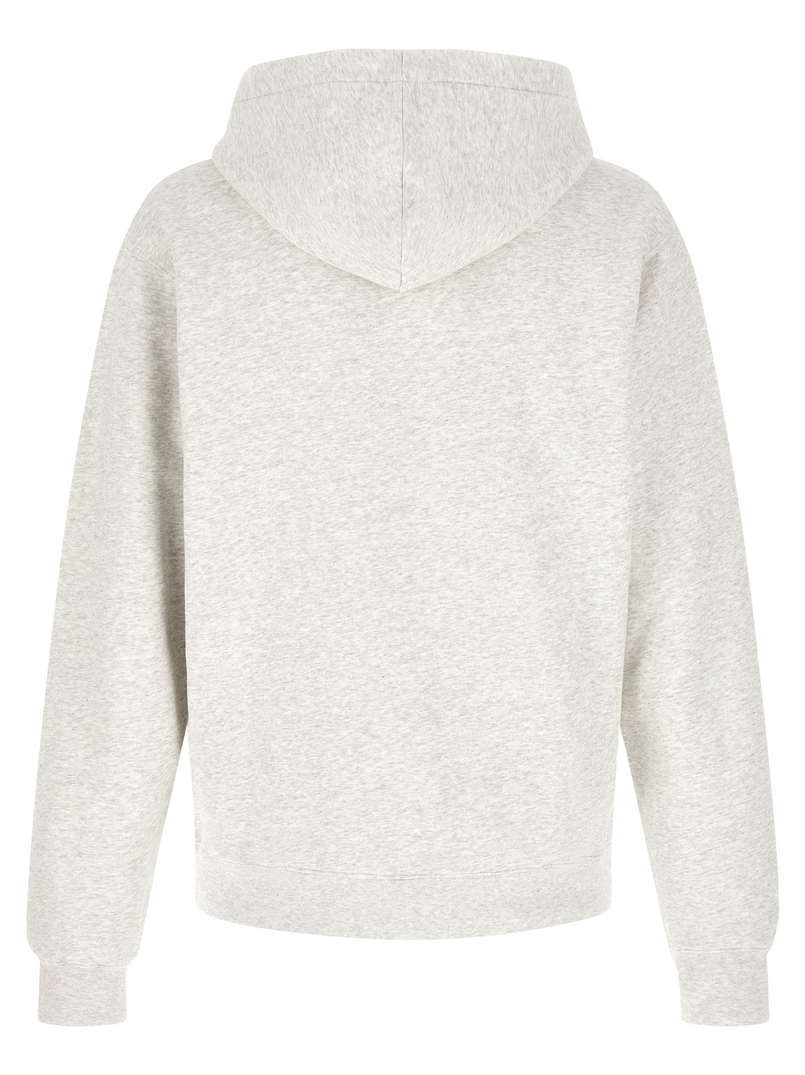 Mélange Gray Cotton Hoodie