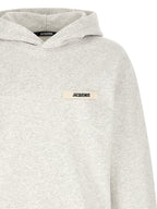 Mélange Gray Cotton Hoodie