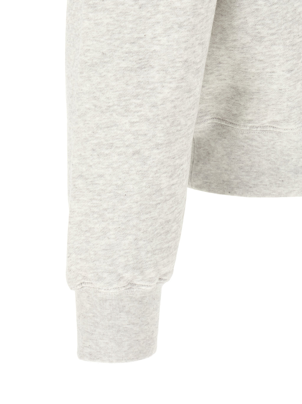 Mélange Gray Cotton Hoodie