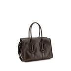 Brown Calfskin Shoulder Bag