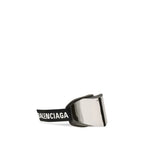 Silver Polyamide Ski Mask Sunglasses