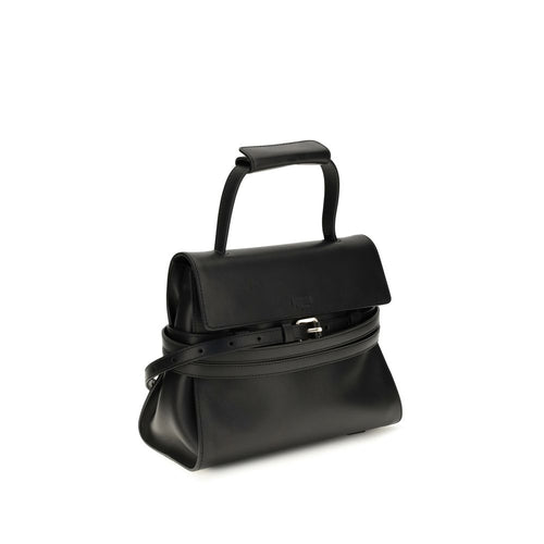 Calfskin Buckle Shoulder Bag