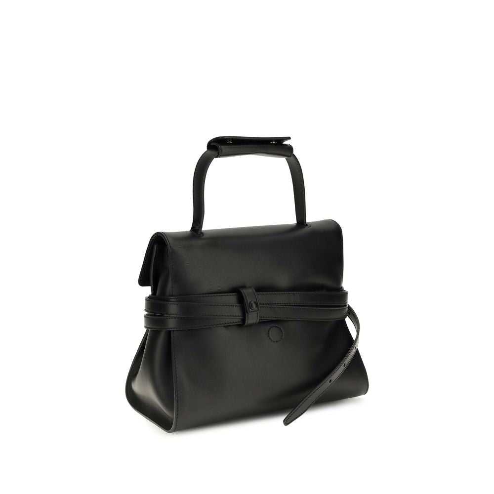 Calfskin Buckle Shoulder Bag