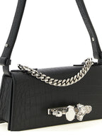 Mini Crocodile‑Effect Calfskin Shoulder Bag