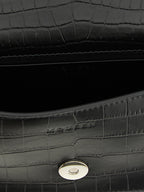 Mini Crocodile‑Effect Calfskin Shoulder Bag