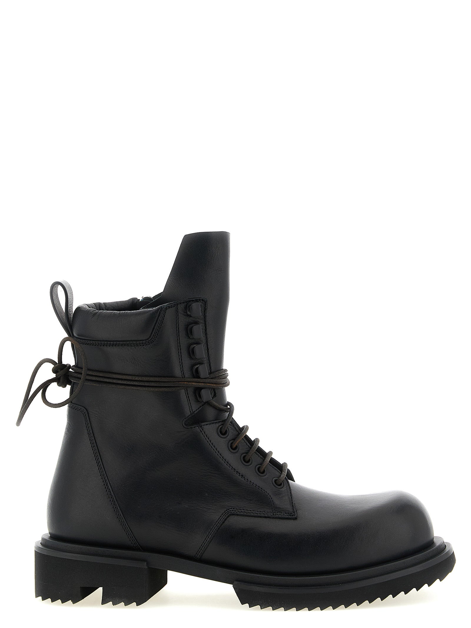 Black Calfskin Low Army Gabe Chelsea Boots