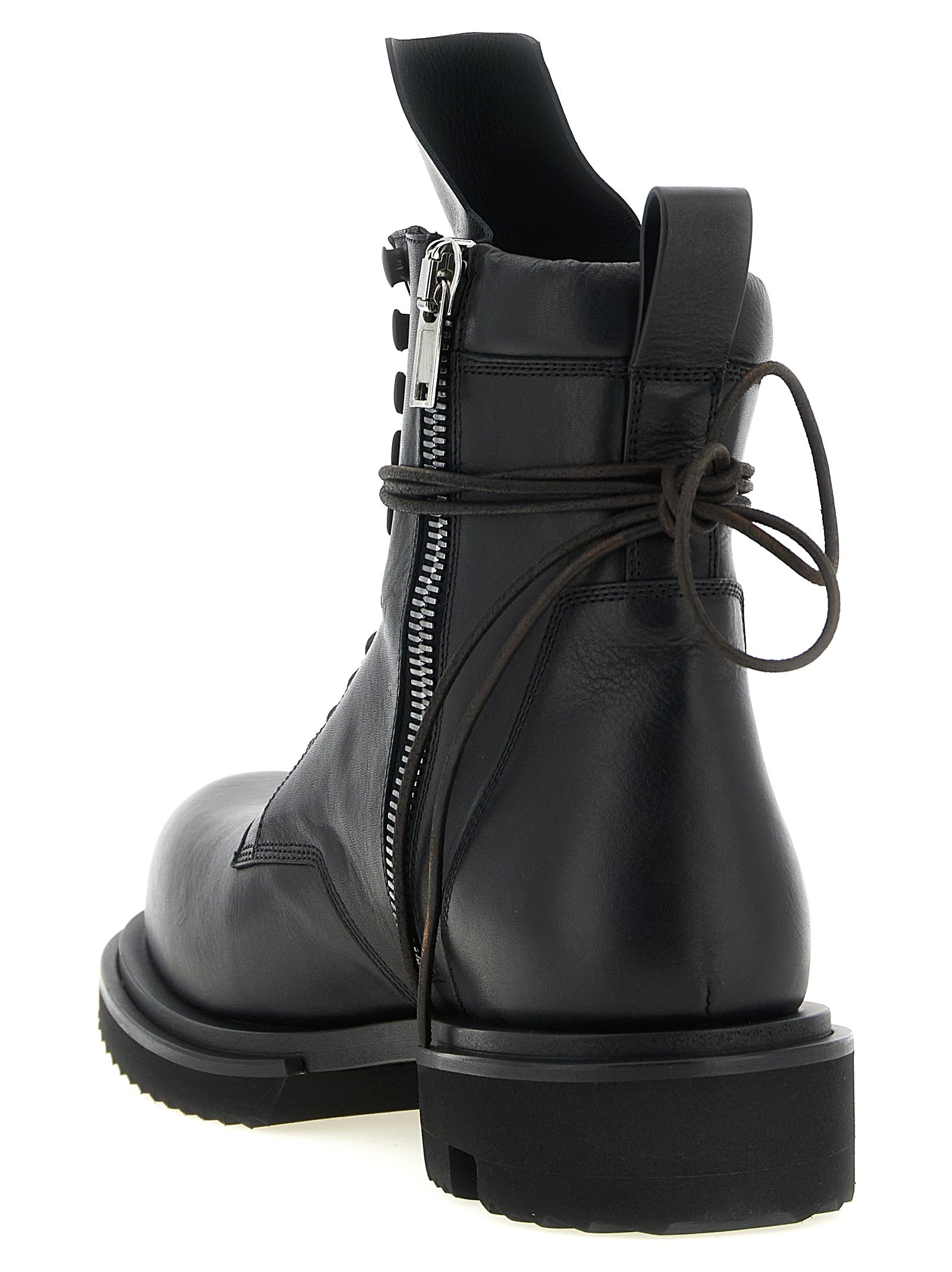 Black Calfskin Low Army Gabe Chelsea Boots