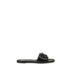 Calfskin Patent Leather Slide Sandals