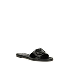 Calfskin Patent Leather Slide Sandals