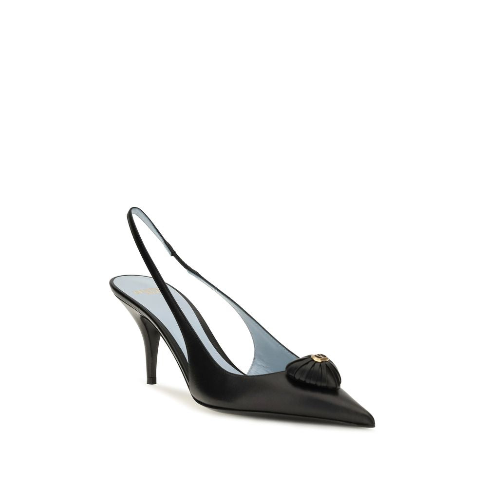 Kidskin Coeur Royal Slingback Pumps