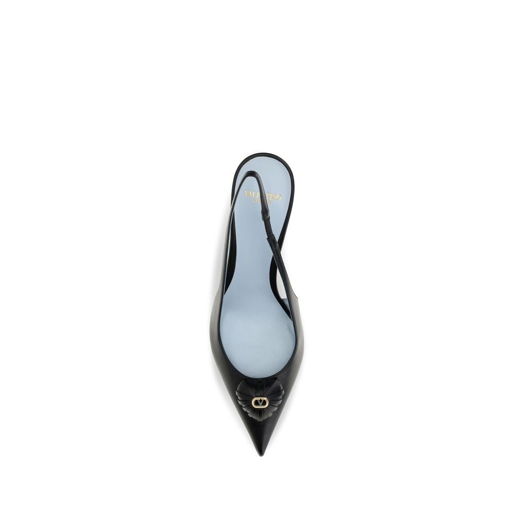 Kidskin Coeur Royal Slingback Pumps