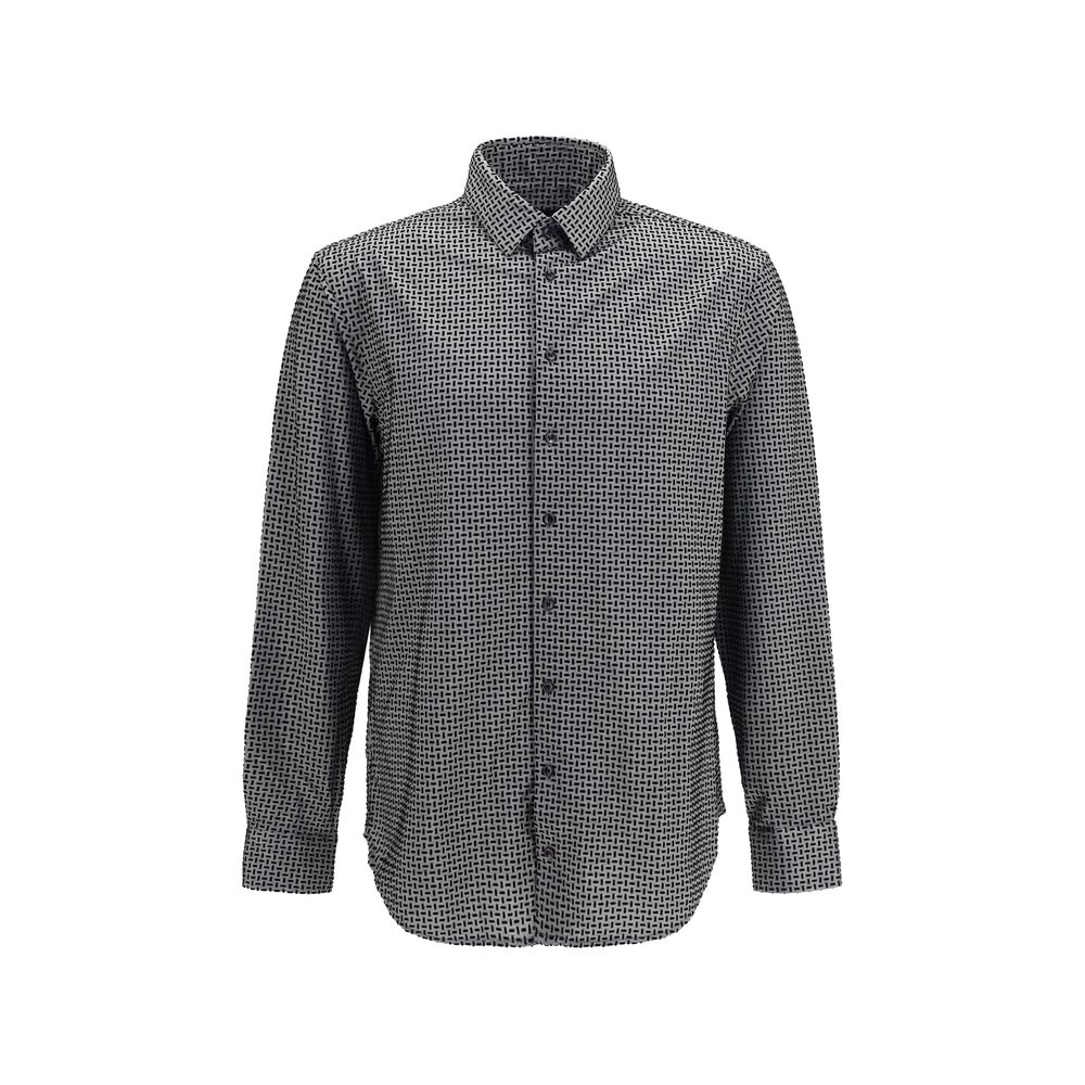 Geometric Flock Cotton Shirt