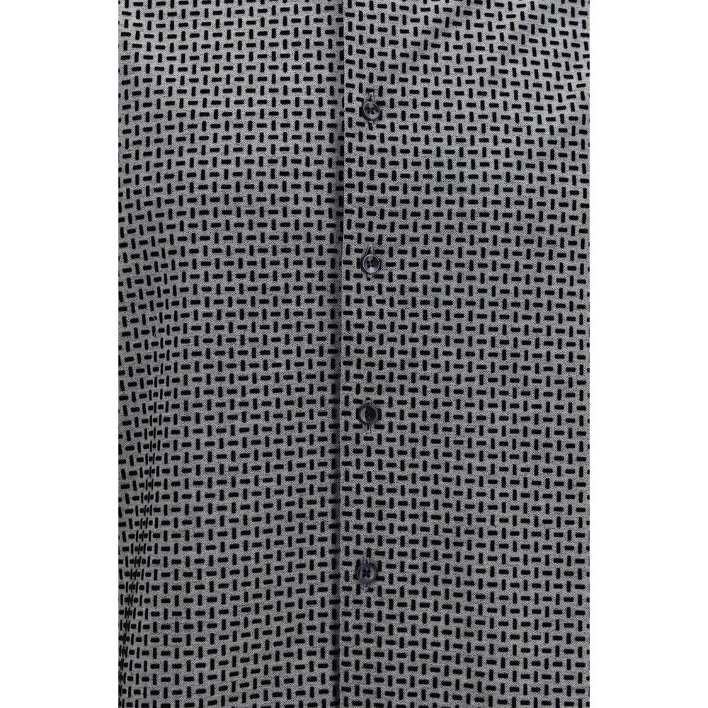 Geometric Flock Cotton Shirt