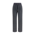 Pinstripe Drawstring Trousers