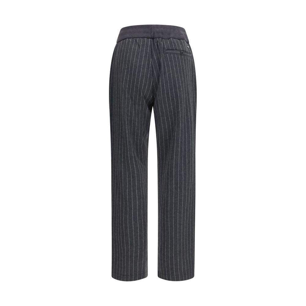 Pinstripe Drawstring Trousers