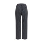Pinstripe Drawstring Trousers