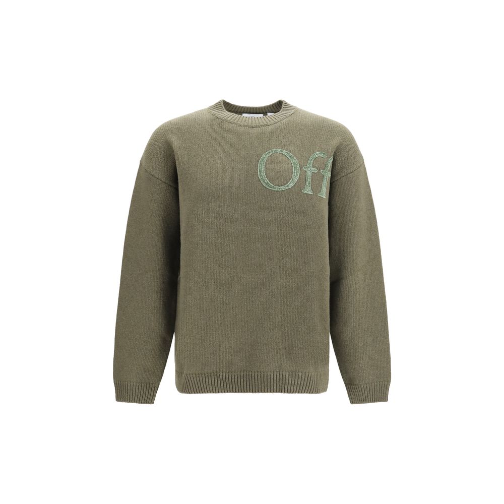 Bicolor Wool and Polyamide Crewneck