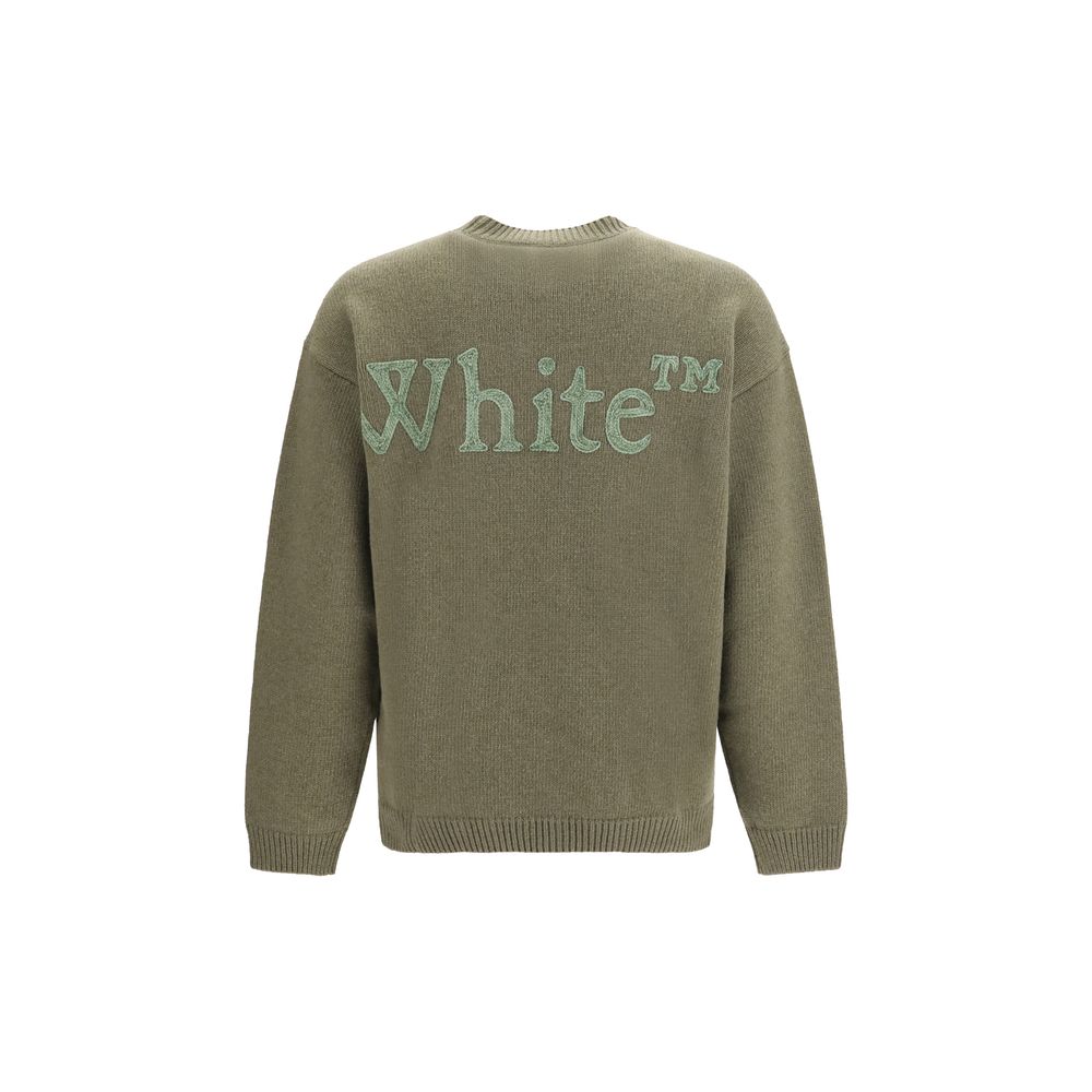 Bicolor Wool and Polyamide Crewneck