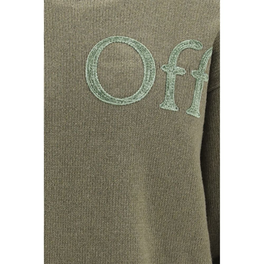 Bicolor Wool and Polyamide Crewneck