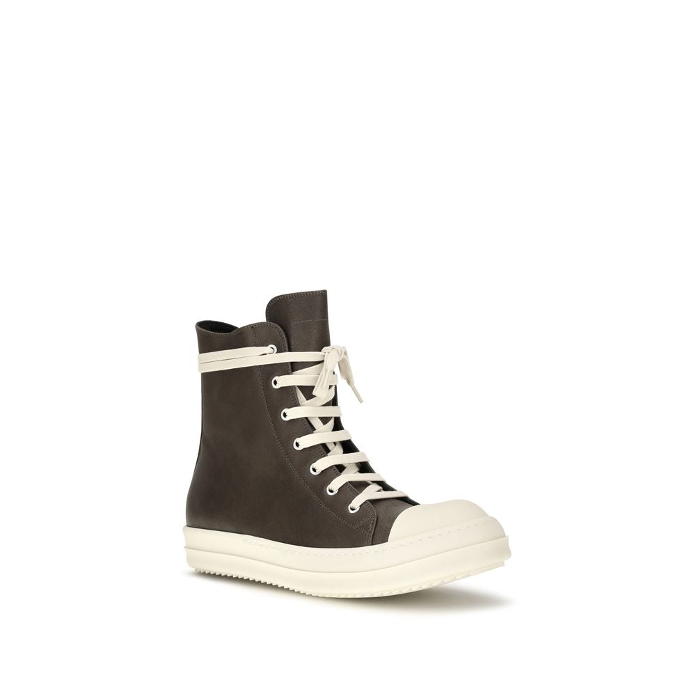 Calfskin Tower Sneaks High‑Top Sneakers
