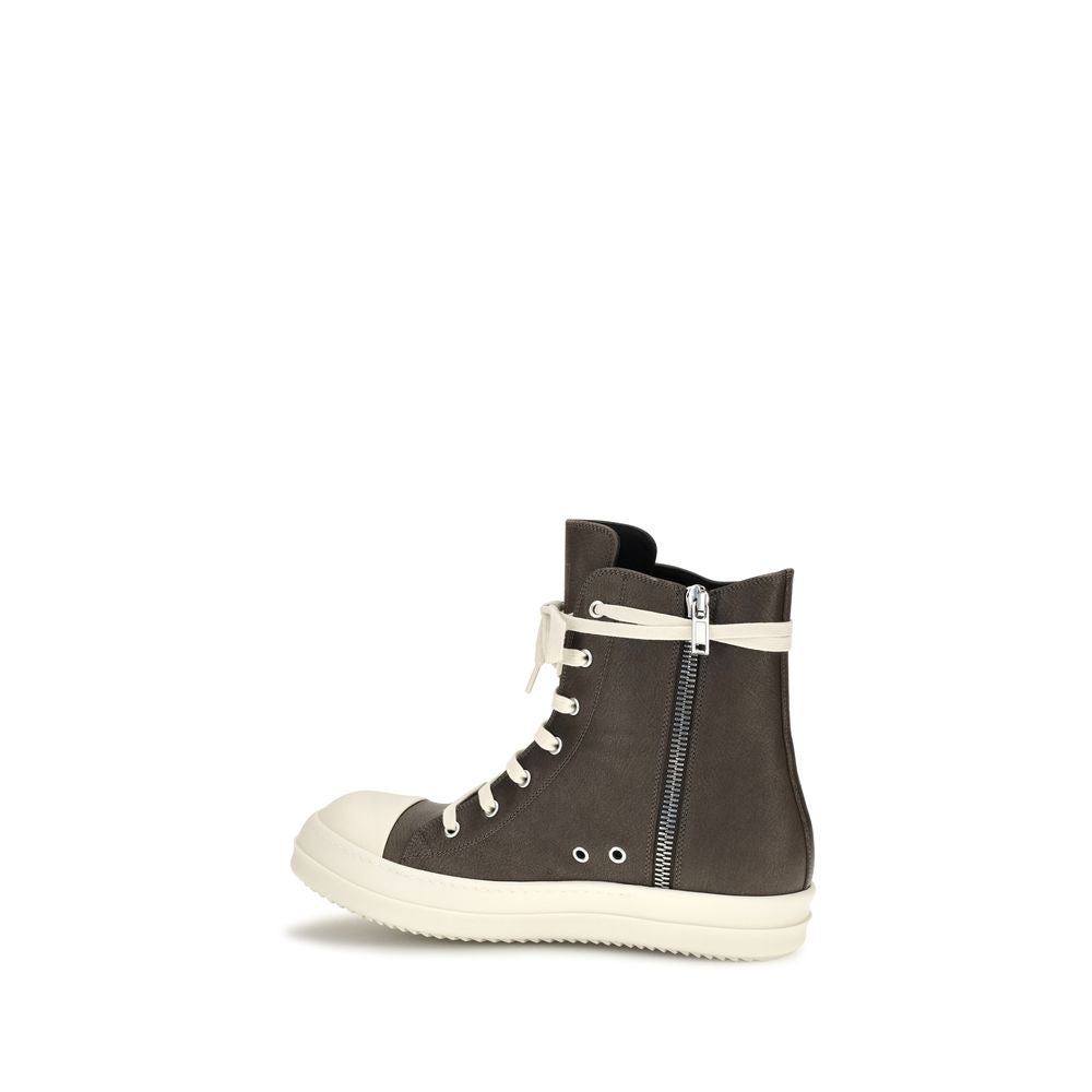 Calfskin Tower Sneaks High‑Top Sneakers