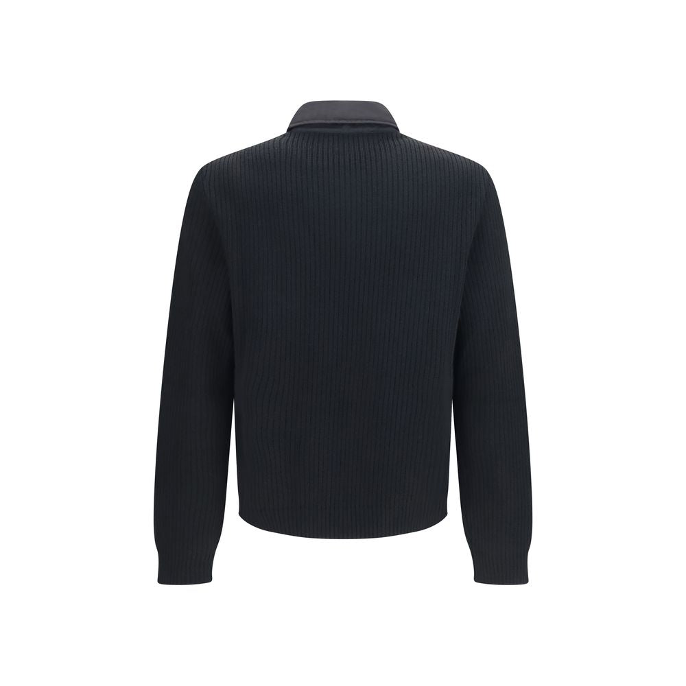 Full-Length Wool Knit Padded Jacket