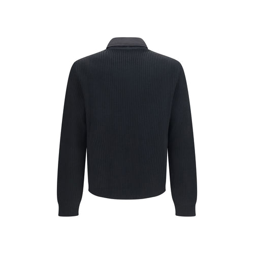 Full-Length Wool Knit Padded Jacket