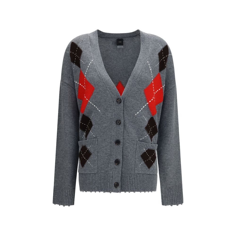 Merino Wool & Cashmere Diamond Cardigan