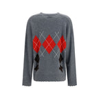 Merino Wool & Cashmere Diamond Cardigan