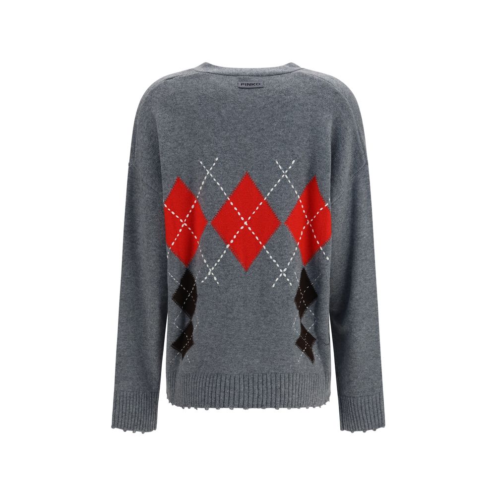 Merino Wool & Cashmere Diamond Cardigan