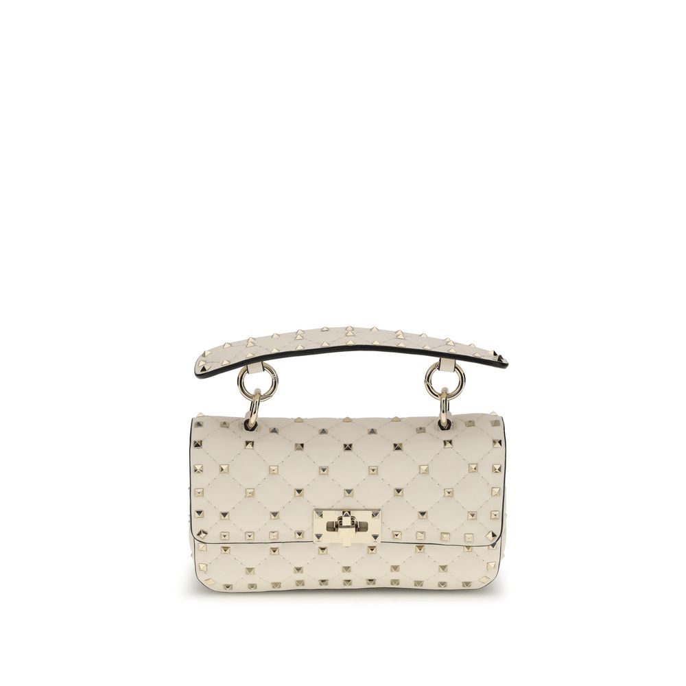 Mini Rockstud Spike Lamb Nappa Top Handle Bag
