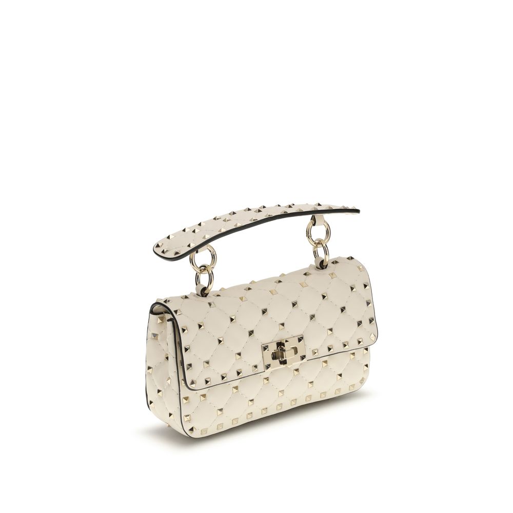 Mini Rockstud Spike Lamb Nappa Top Handle Bag