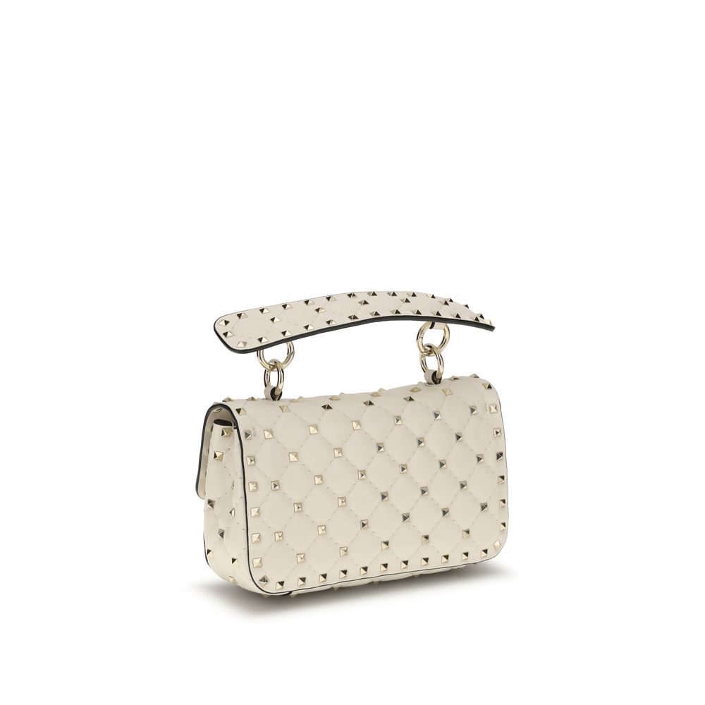 Mini Rockstud Spike Lamb Nappa Top Handle Bag