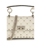 Mini Rockstud Spike Lamb Nappa Top Handle Bag