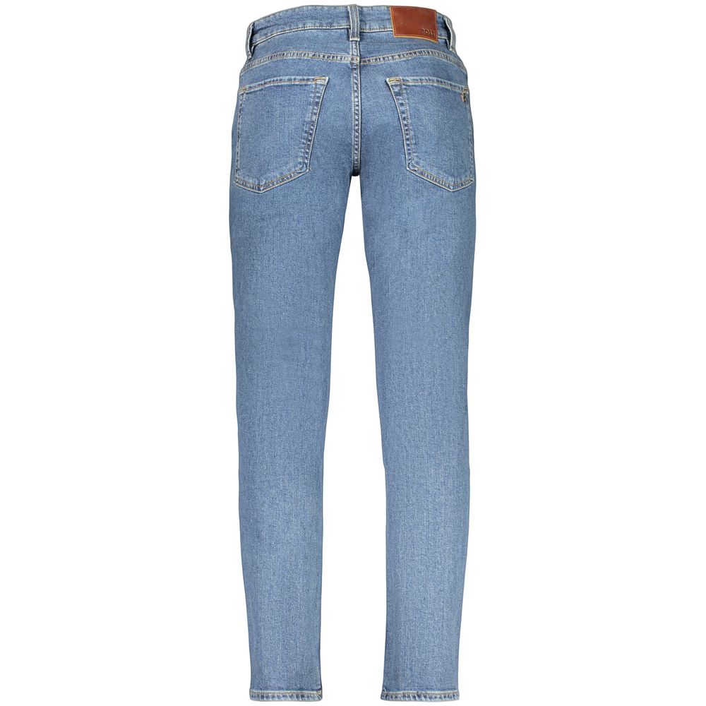 Blue Cotton Regular-Fit Jeans