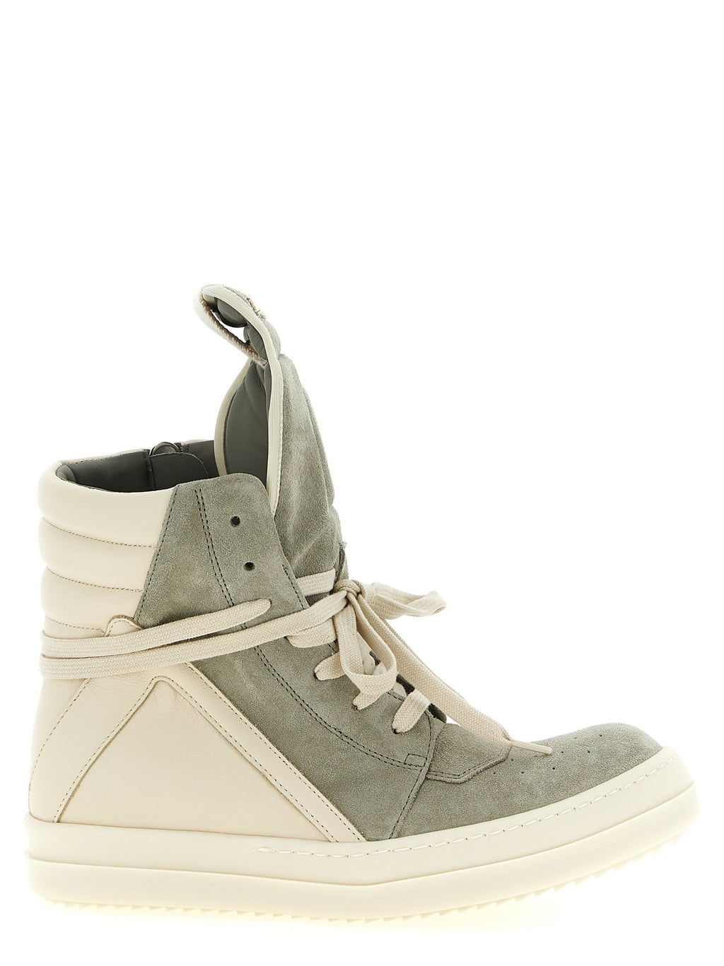 Sage Green Calfskin Geobasket Sneakers